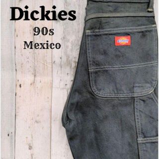 ディッキーズ(Dickies)の90sディッキーズブラック黒ペインターパンツボトムスジーンズコットンメキシコ(ペインターパンツ)