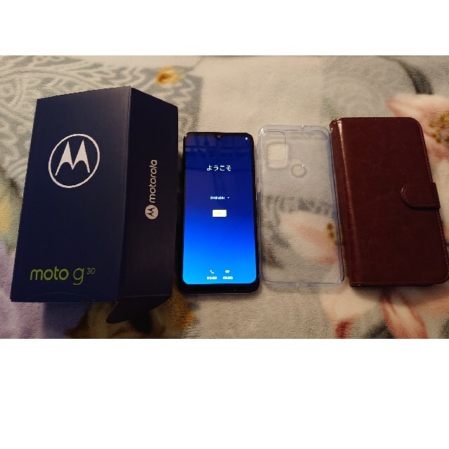 スマートフォン本体MOTO G30 美品　SIM FREE パステルスカイ