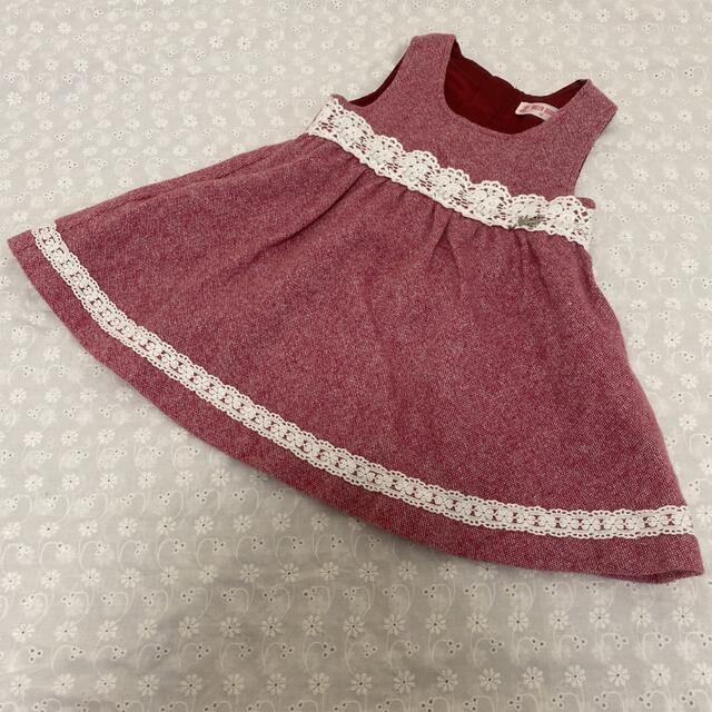 mezzo piano(メゾピアノ)のメゾピアノ　90ワンピース キッズ/ベビー/マタニティのキッズ服女の子用(90cm~)(ワンピース)の商品写真