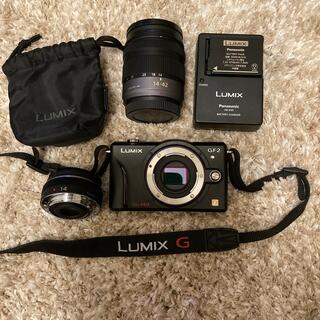 LUMIX カメラDMC-GF2+ズームレンズH-PS14042 ジャンク扱い
