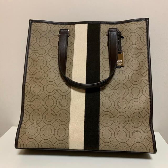 COACH コーチ 70268 PVCレザートートバッグ 在庫有即納 メンズ | bca