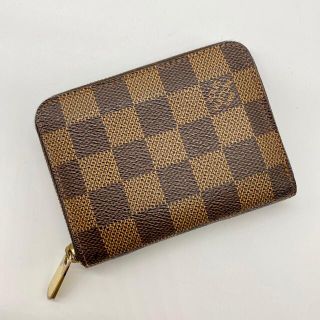 ルイヴィトン(LOUIS VUITTON)の美品　ルイヴィトン ダミエ ジッピー　コインパース　コインケース(コインケース)