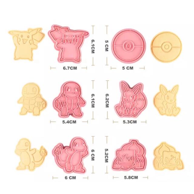ポケモン　クッキー型 インテリア/住まい/日用品のキッチン/食器(調理道具/製菓道具)の商品写真