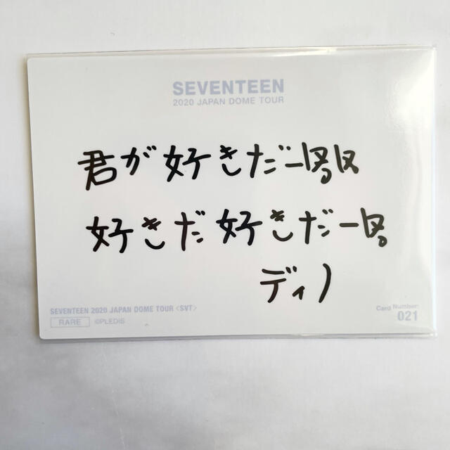 SEVENTEEN(セブンティーン)のSEVENTEEN セブチ SVT ドームコン ディノ トレカ チケットの音楽(K-POP/アジア)の商品写真