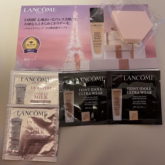 LANCOME(ランコム)のランコム トーンアップ ローズ&タンイドル ウルトラ ウェア リキッドファンデ コスメ/美容のキット/セット(サンプル/トライアルキット)の商品写真