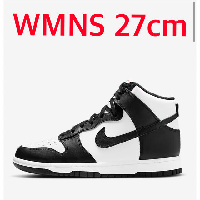 NIKE WMNS DUNK HIGH BLACK AND WHITE