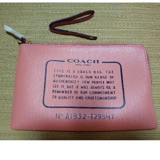 コーチ(COACH)の【新品未使用】COACH/コーチ PVC 付属品ポーチ ピンク(ポーチ)