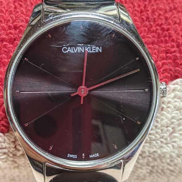Calvin Klein(カルバンクライン)のC.Kカルバンクライン☆ブラックフェイスウォッチ☆ レディースのファッション小物(腕時計)の商品写真
