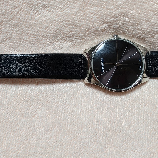 Calvin Klein(カルバンクライン)のC.Kカルバンクライン☆ブラックフェイスウォッチ☆ レディースのファッション小物(腕時計)の商品写真