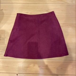 ザラ(ZARA)のZARA  スウェードミニスカート(ミニスカート)