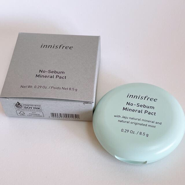 Innisfree(イニスフリー)の匿名 イニスフリー innisfree ノーセバム ミネラル パクト 8.5g  コスメ/美容のベースメイク/化粧品(フェイスパウダー)の商品写真