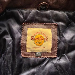 ハードロックカフェ hard rock cafe スタジャン レザー 90sの通販 by