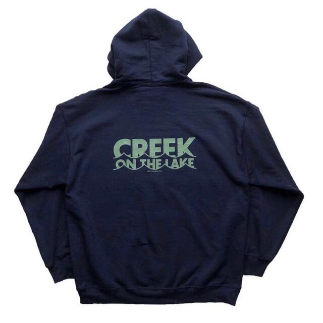 Creek Anglers Device on the lake hoodie