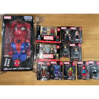 BE@RBRICK ベアブリック マーベルくじ 12個セット スパイダーマン ...