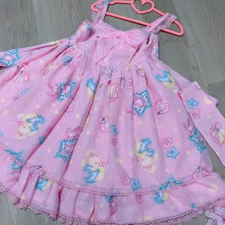 アンジェリックプリティー(Angelic Pretty)のAngelic Pretty すやすやTOY JSK ピンク(ひざ丈ワンピース)