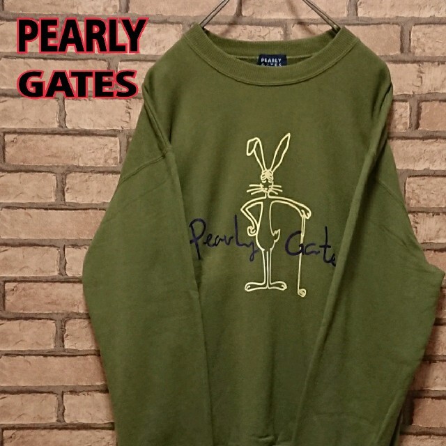 PEARLY GATES(パーリーゲイツ)のPEARLYGATES パーリーゲイツ フロント バック プリント スウェット メンズのトップス(スウェット)の商品写真