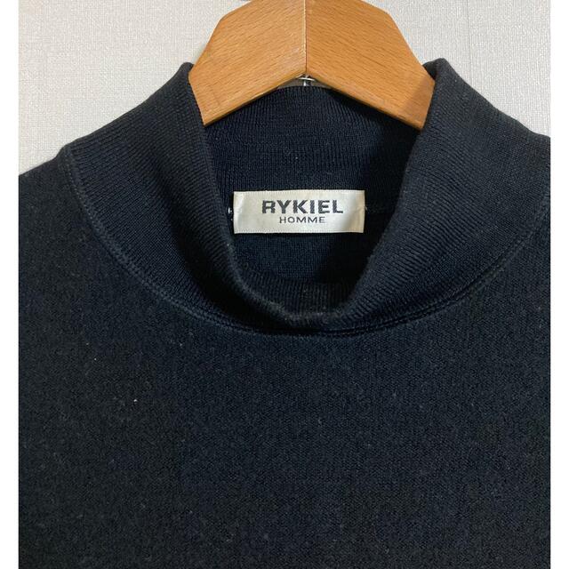 RYKIEL HOMME(リキエルオム)のRYKIEL HOMME セーター 黒色 Mサイズ 毛100% 日本製 男女兼用 メンズのトップス(ニット/セーター)の商品写真