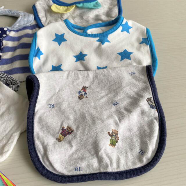 POLO RALPH LAUREN(ポロラルフローレン)のmyakoto様  専用【ブランド】ベビースタイ よだれ掛け  男の子  8枚  キッズ/ベビー/マタニティのこども用ファッション小物(ベビースタイ/よだれかけ)の商品写真