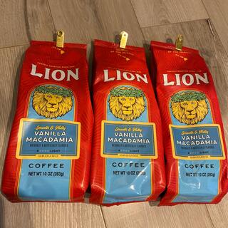 ライオン(LION)のハワイライオンコーヒーバニラマカダミア283g10オンス3個(コーヒー)