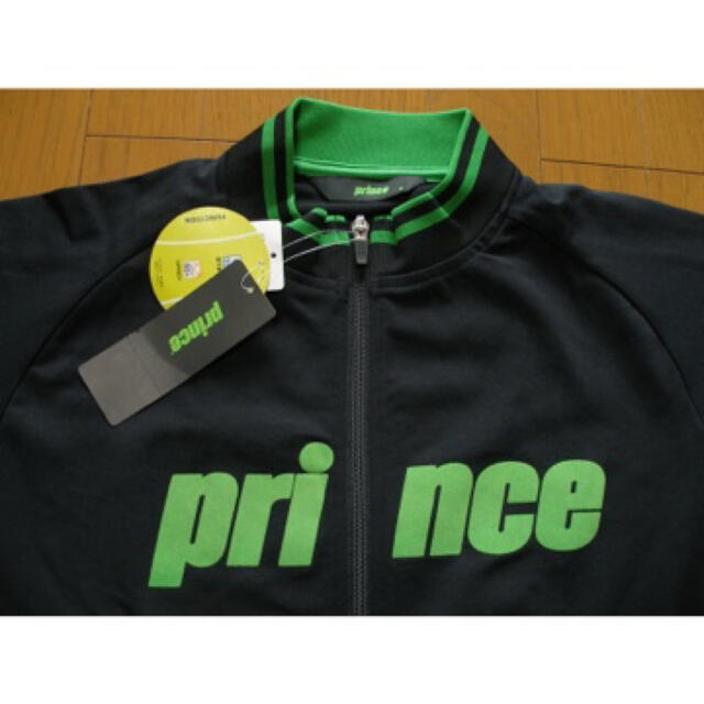 Prince(プリンス)の新品未使用　テニス・プリンストラックジャケット メンズブラックMサイズ スポーツ/アウトドアのテニス(ウェア)の商品写真