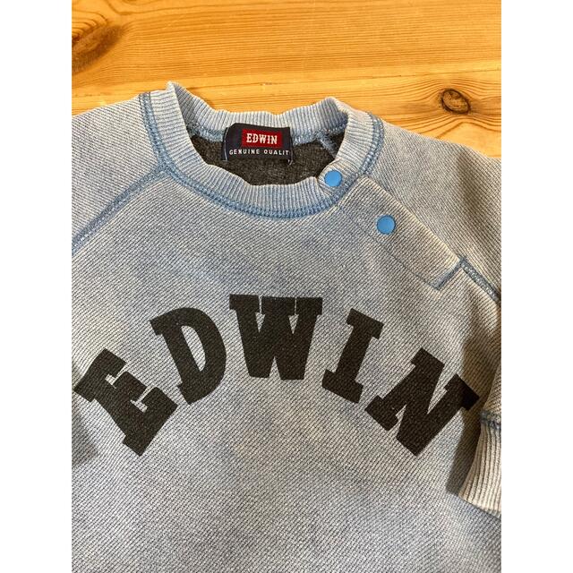 EDWIN(エドウィン)のEDWIN 裏起毛トレーナー　80 キッズ/ベビー/マタニティのベビー服(~85cm)(トレーナー)の商品写真