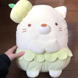 サンエックス(サンエックス)のすみっコぐらし くじ Part13 ぬいぐるみ ねこ サンエックス りんご帽子(キャラクターグッズ)