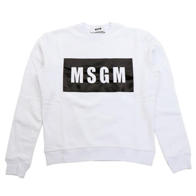 新品MSGM  エムエスジーエム　ロゴスエットトップス　XSサイズ