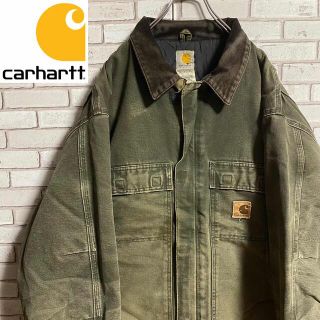 90s 古着 カーハート ダック地 カバーオール ビッグシルエット ゆるだぼ