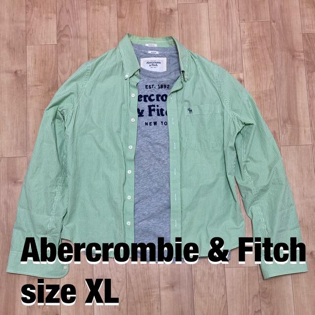 Abercrombie&Fitch(アバクロンビーアンドフィッチ)のAbercrombie & Fitch  アバクロ ロンTチェックシャツセット メンズのトップス(シャツ)の商品写真