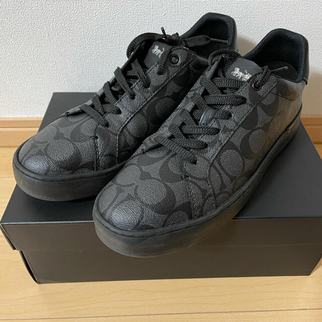 COACH スニーカー シグネチャー 25.5 ブラック コーチ メンズ