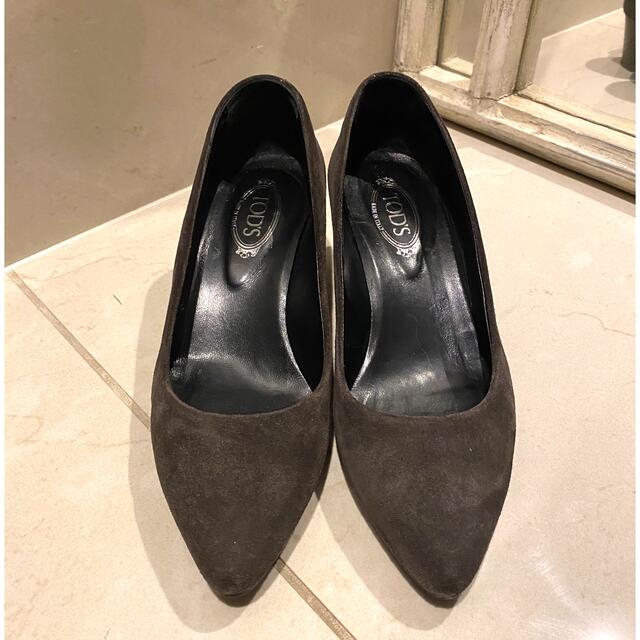 TOD'Sグレーパンプス