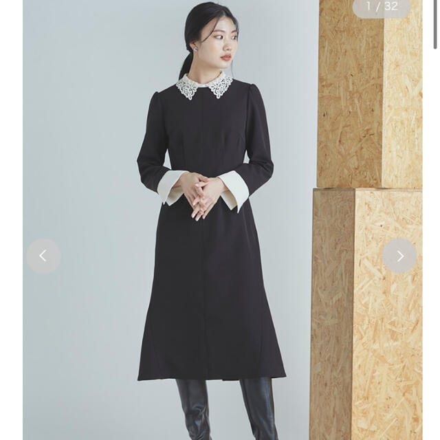 正規代理店 CELFORD 刺繍カラータイトワンピース tdh