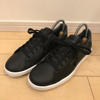 プーマ(PUMA)のPuma ブラックレザースニーカー 26.5cm(スニーカー)