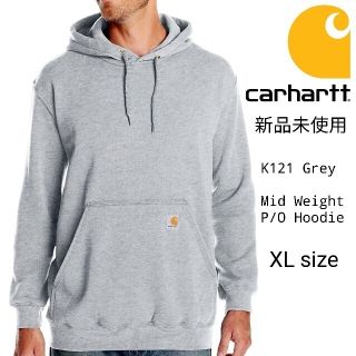 カーハート(carhartt)のH様 新品 USモデル カーハート プルパーカー グレー K121 HGY XL(パーカー)