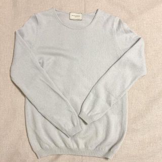 ユナイテッドアローズ(UNITED ARROWS)の美品◆カシミヤ100%ニット◆ユナイテッドアローズ◆くすみブルー(ニット/セーター)