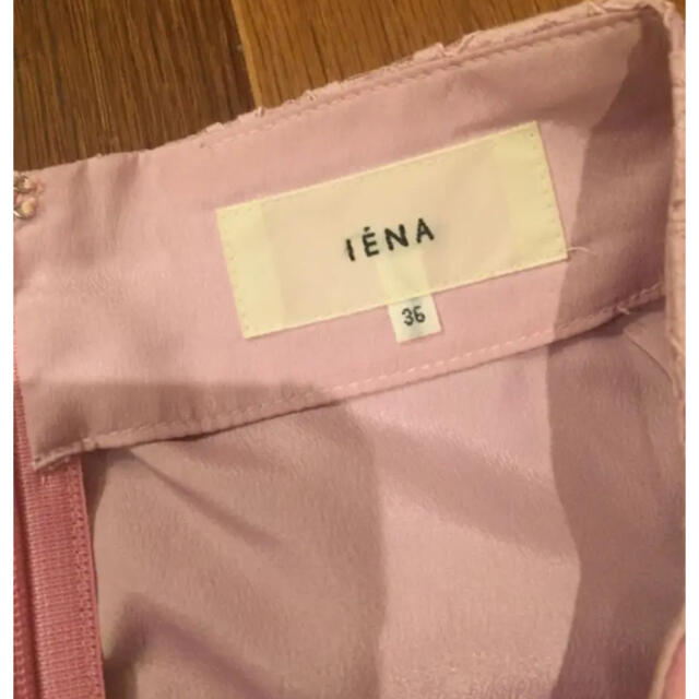 IENA(イエナ)の【美品】イエナ☆IENA！コードレース タイトスカート！ピンク 36サイズ レディースのスカート(ひざ丈スカート)の商品写真