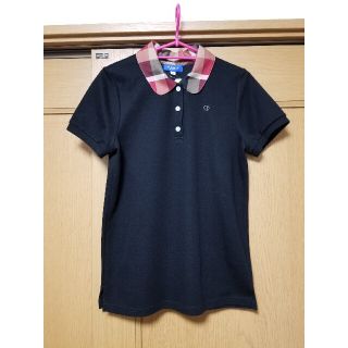 バーバリーブルーレーベル(BURBERRY BLUE LABEL)の【新品】ブルーレーベルクレストブリッジ　ポロシャツ　バーバリー　Tシャツ 38(ポロシャツ)