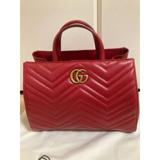 グッチ(Gucci)の正規品新品　GUCCI グッチ シェブロン ２ウェイ　バッグ　GGマーモント(ハンドバッグ)