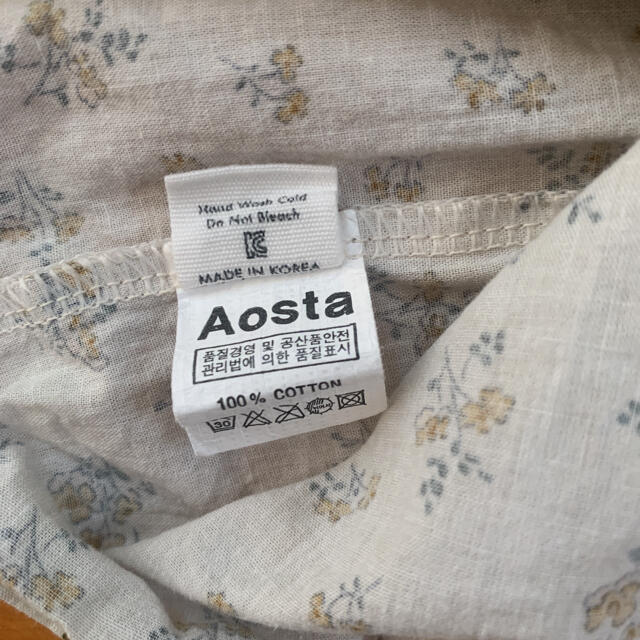 aosta olive blouse キッズ/ベビー/マタニティのキッズ服女の子用(90cm~)(ブラウス)の商品写真