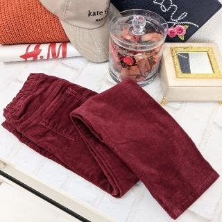 エイチアンドエム(H&M)のH&M キッズ　コーデュロイパギンス　ボルドー　〜135ｾﾝﾁ美品(パンツ/スパッツ)