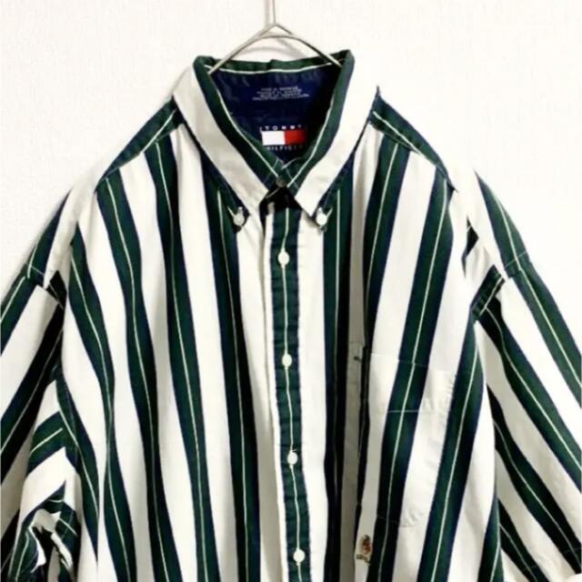 TOMMY HILFIGER(トミーヒルフィガー)のトミーヒルフィガー 半袖ストライプシャツ メンズのトップス(シャツ)の商品写真