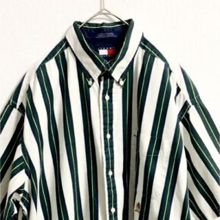 トミーヒルフィガー(TOMMY HILFIGER)のトミーヒルフィガー 半袖ストライプシャツ(シャツ)