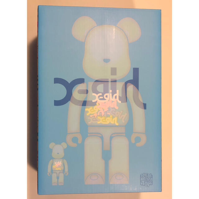 MEDICOM TOY BE@RBRICK X-Girl 100% & 400% ベアブリック