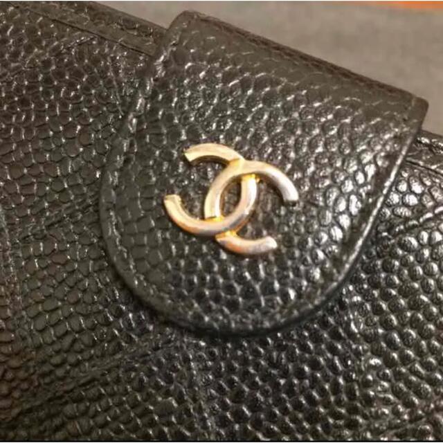 シャネル　CHANEL 長財布　キャビアスキン　マトラッセ