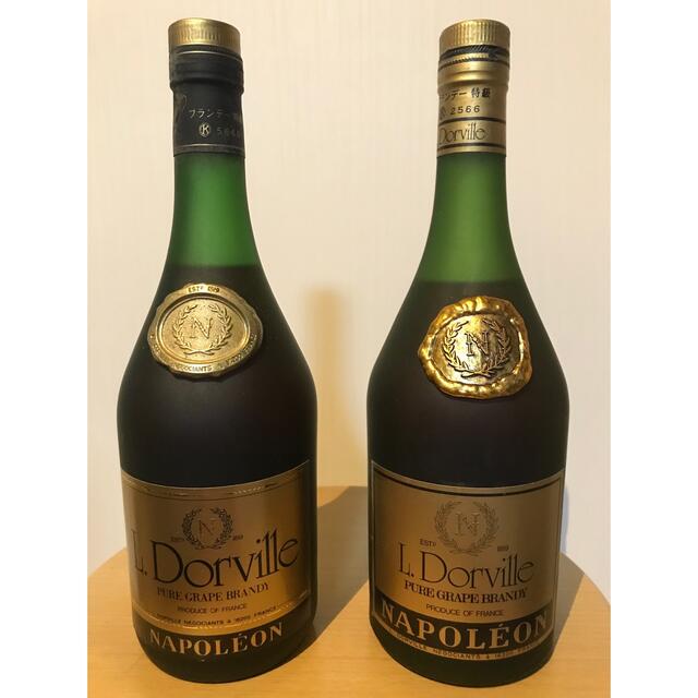 ブランデー ドービル L.Dorville 特級 古酒 ナポレオン　ヘネシー 酒 食品/飲料/酒の酒(ブランデー)の商品写真
