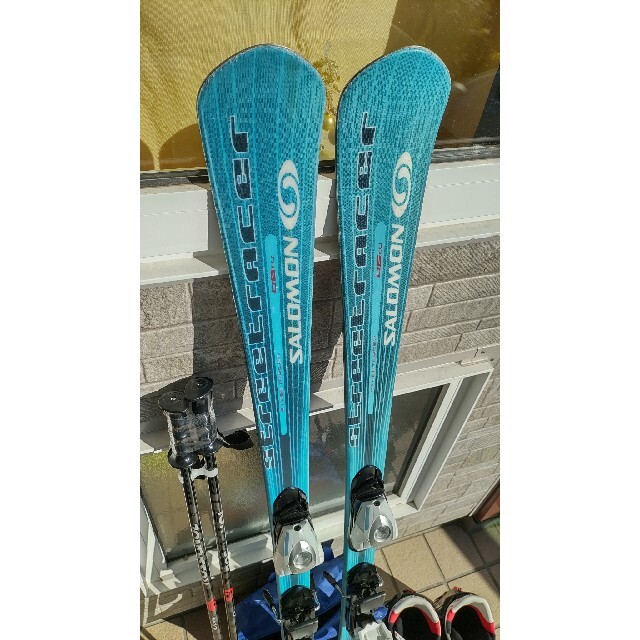 155cm♪SALOMONカービングスキーセット♪靴HEAD25〜25.5cm 155cm♪SALOMONカービングスキーセット♪靴HEAD25〜25.5cm