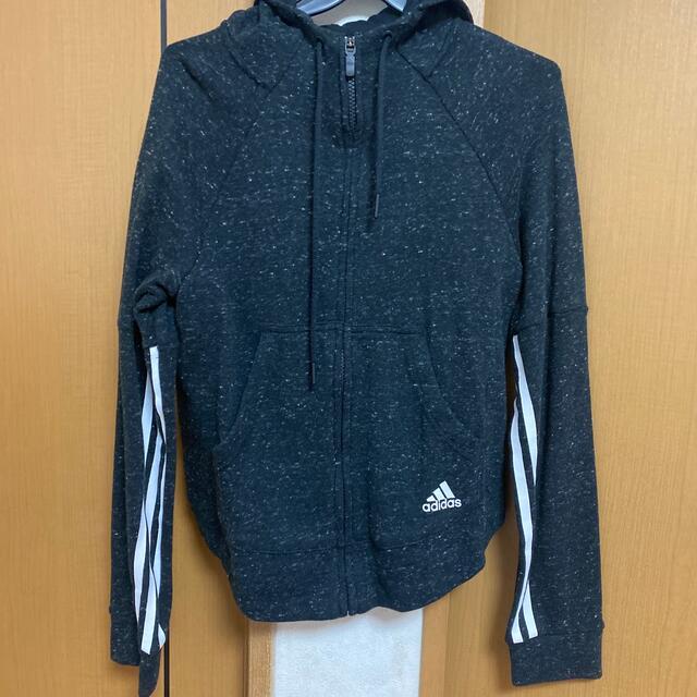 adidas(アディダス)の【美品】adidas パーカー　ジャージ レディースのトップス(パーカー)の商品写真