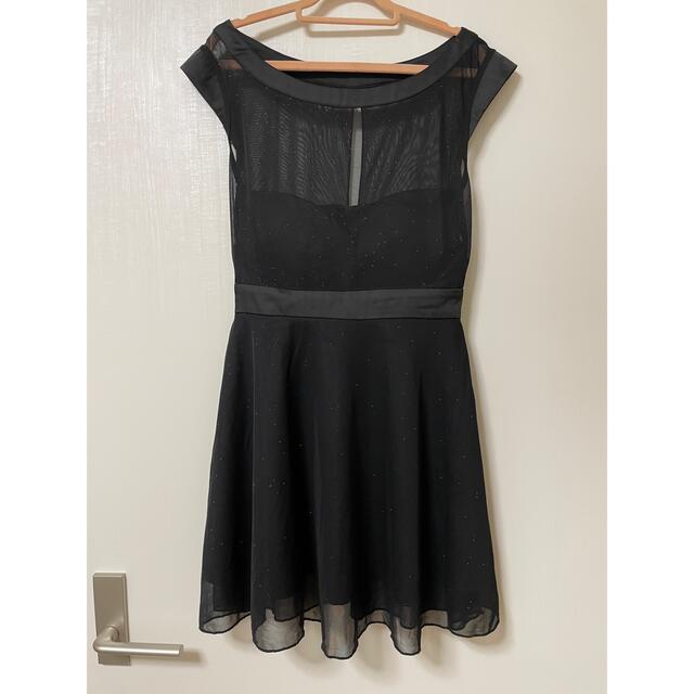 ワンピース ドレス　ミニワンピース　キャバドレス　黒 レディースのフォーマル/ドレス(ナイトドレス)の商品写真