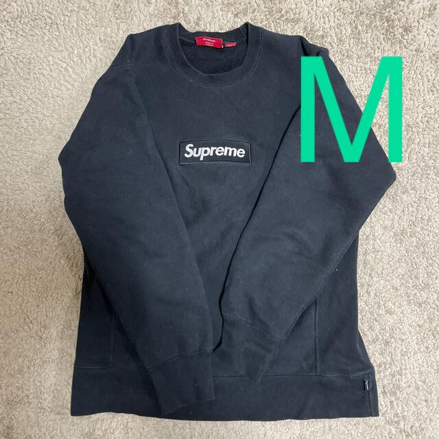 最安値　L box logo crewneck ブルースウェット