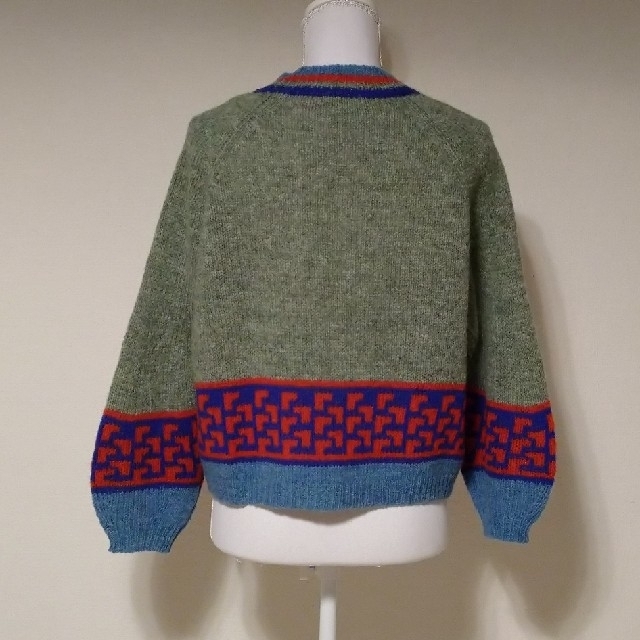 45R シェットランドウールジャガードセーター